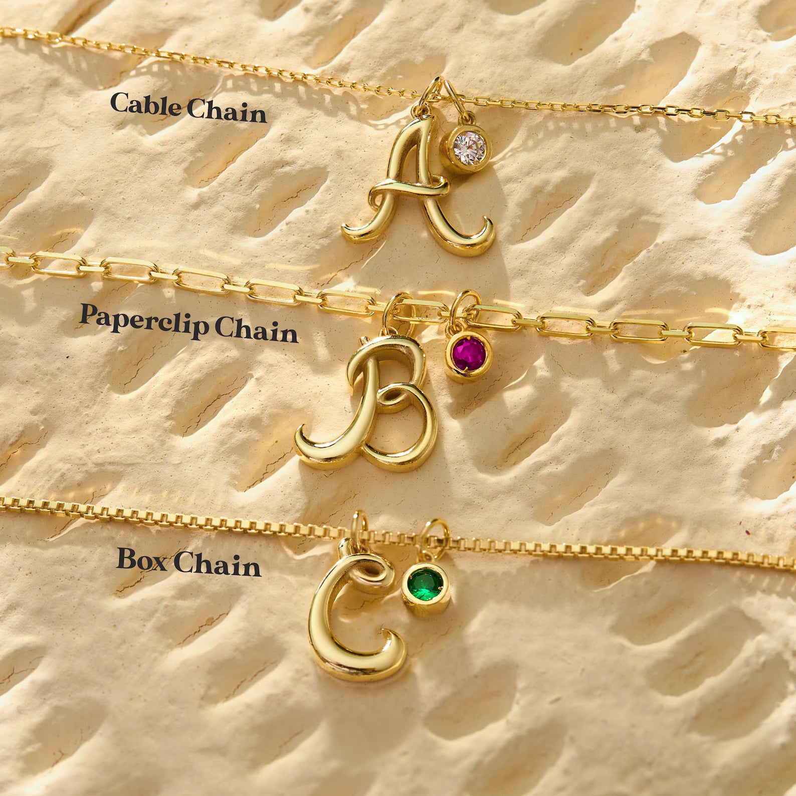 Personalized Gold Initial Necklace