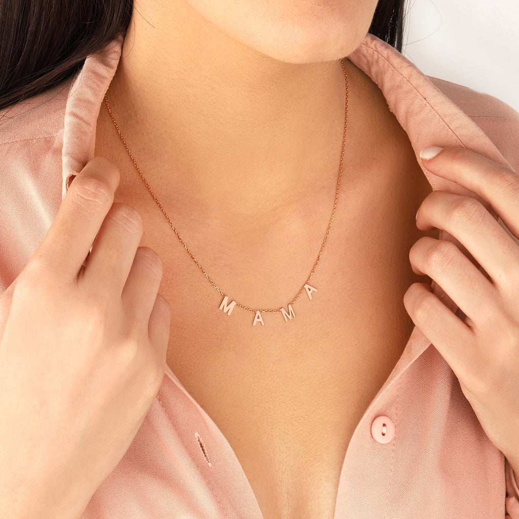 Mama Letter Necklace
