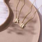 Initial Birthstone Necklace