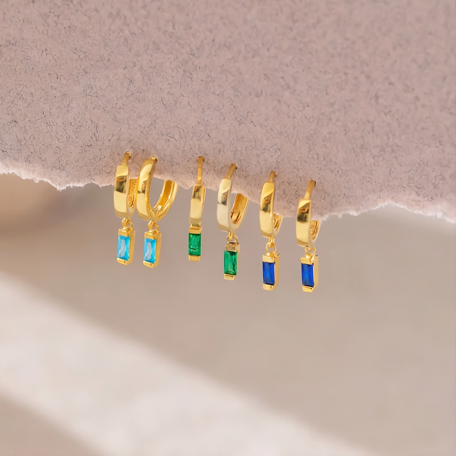 Baguette Hoops Earring