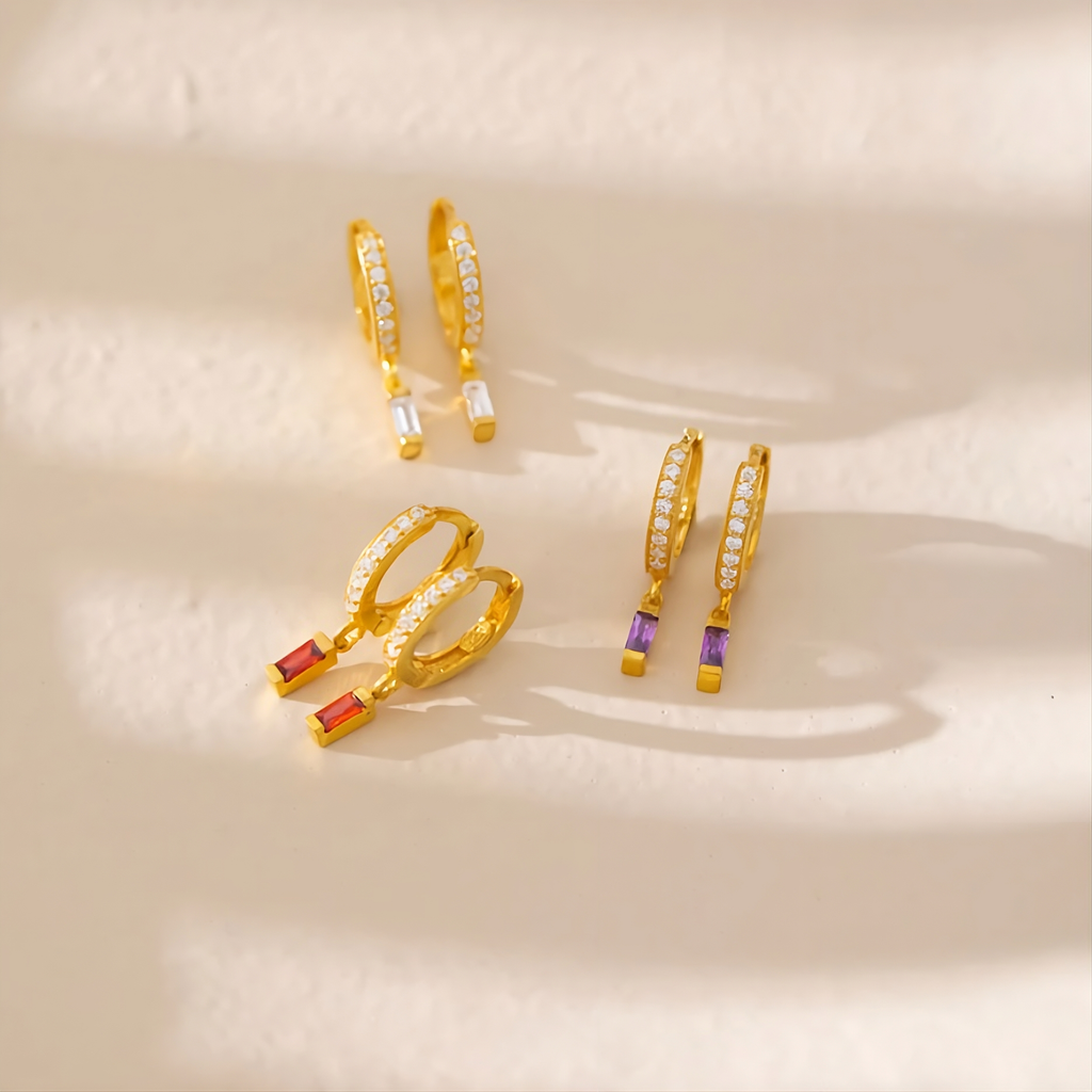 Diamond Drop Earrings