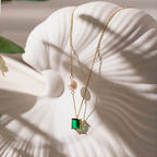 Emerald & Pearl Necklace