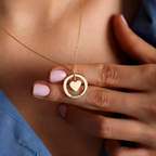 Round Heart Necklace