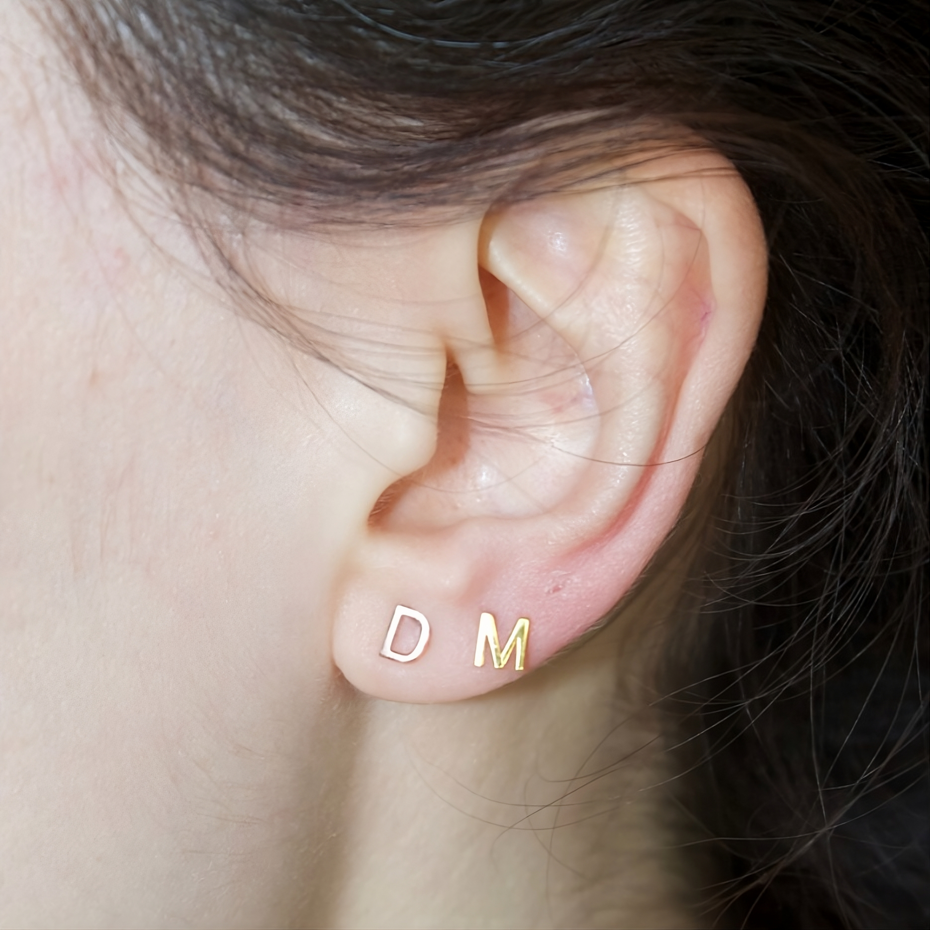 Initial Earrings