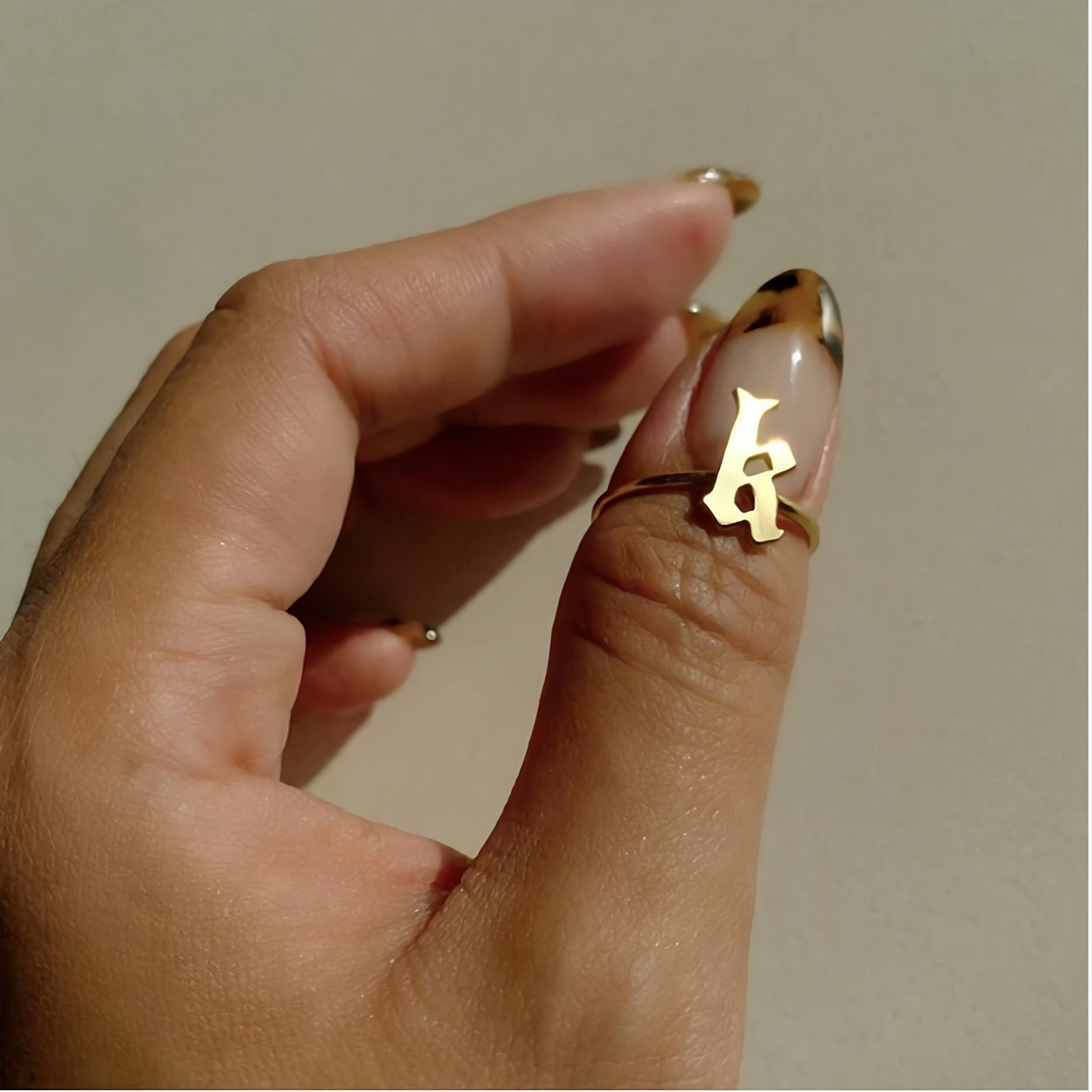 Gothic Initial Ring