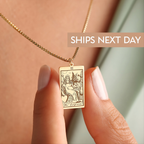 Tarot Necklace in Box Chain