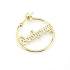 Name Hoop Earring