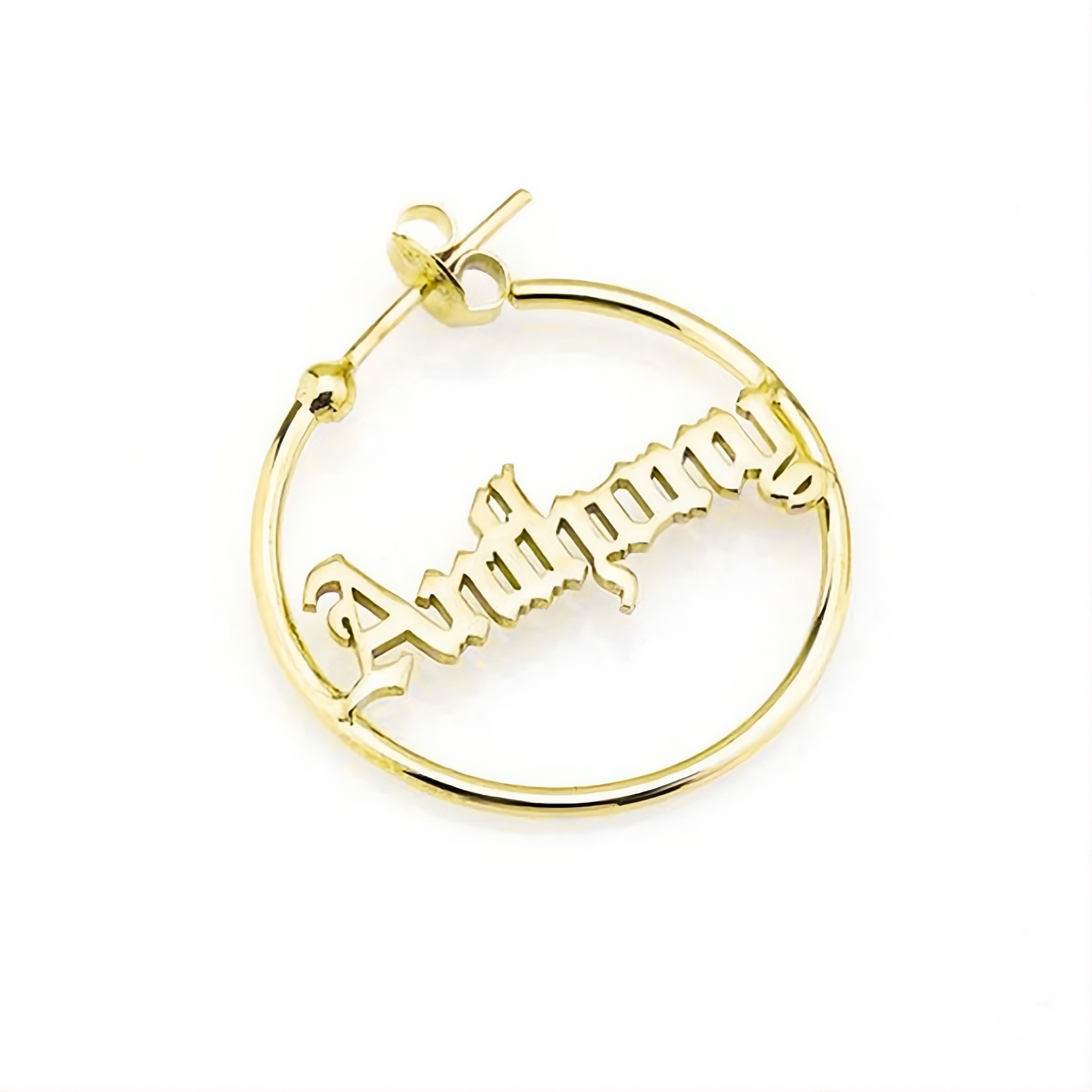 Name Hoop Earring