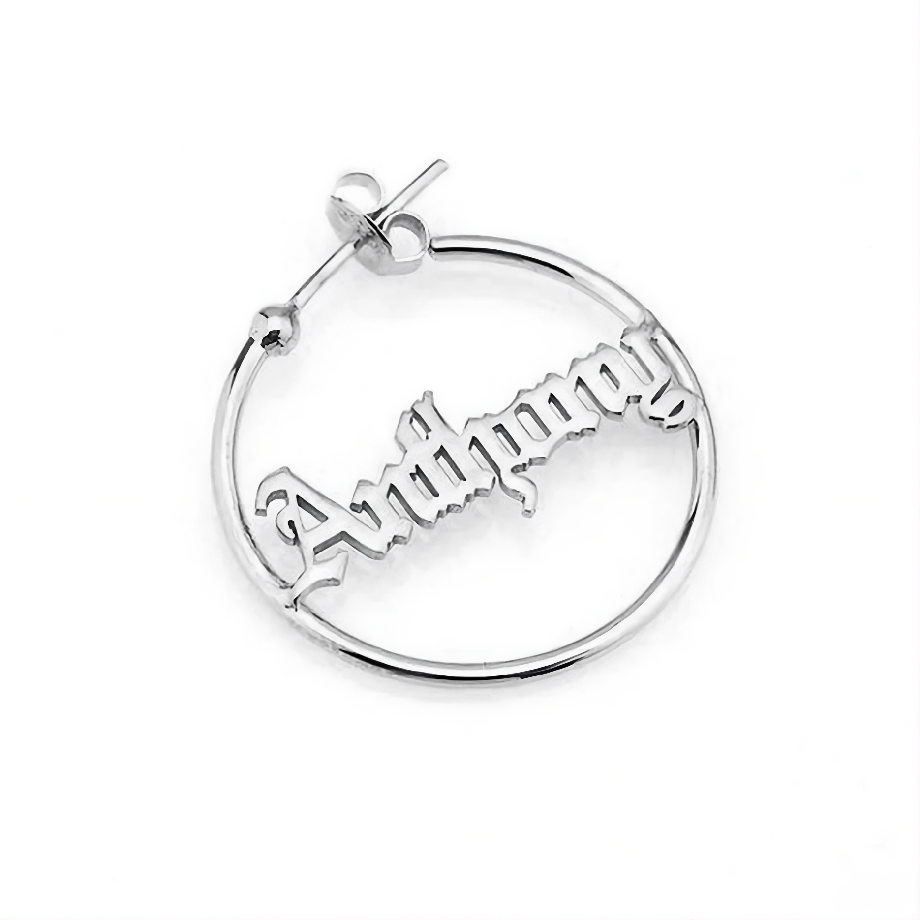 Name Hoop Earring