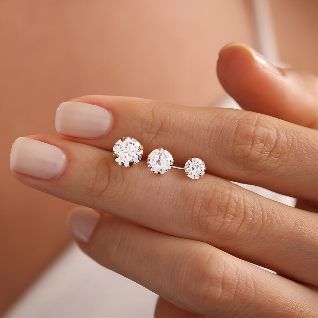 Diamond Stud Earrings
