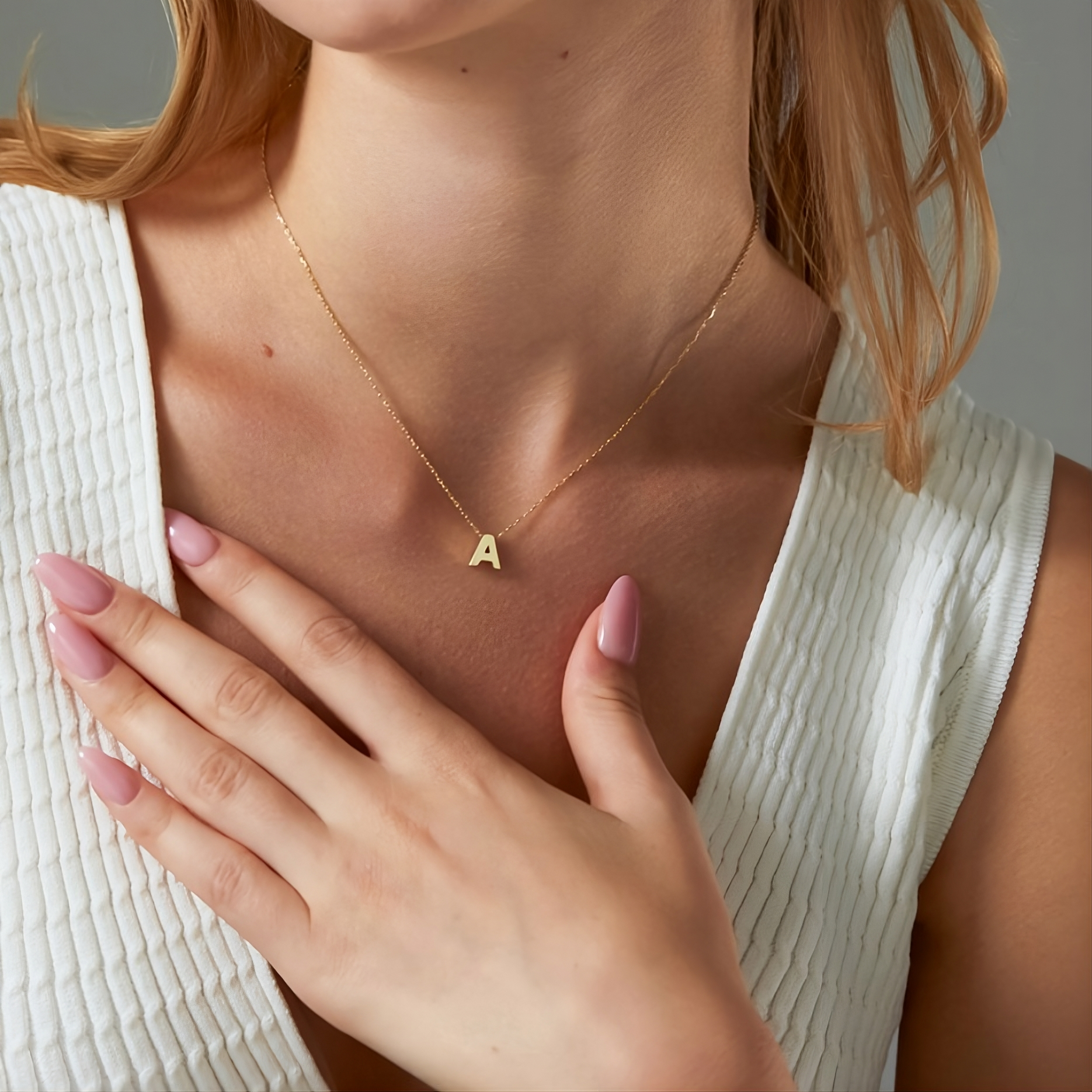 Initial Birthstone Necklace
