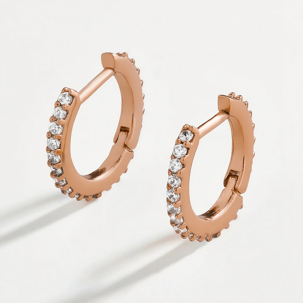 Cz Hoop Earring