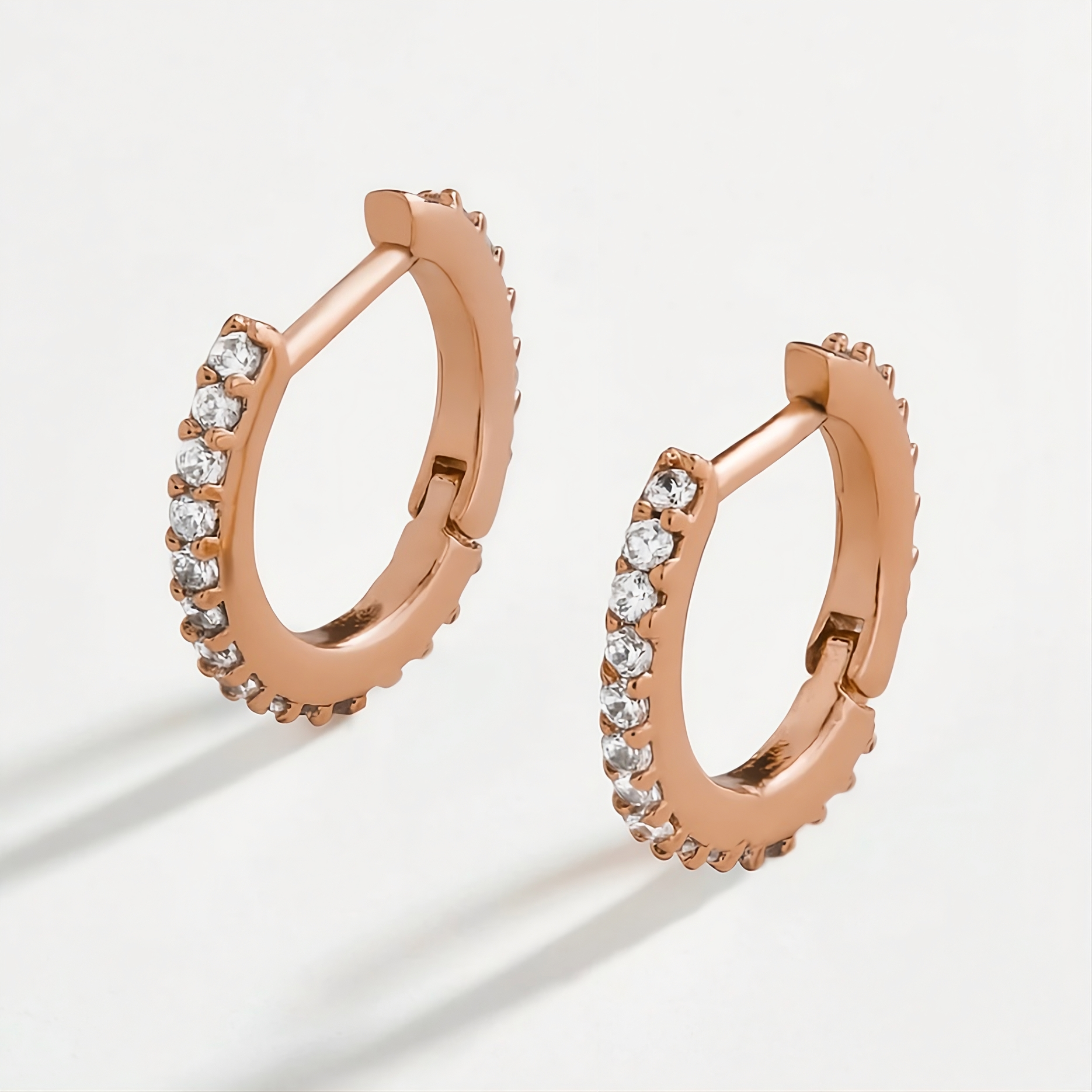 Cz Hoop Earring