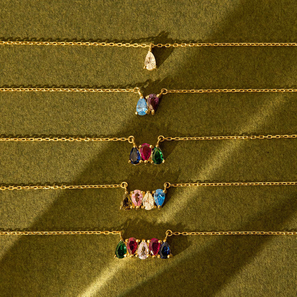 Family Birthstone Necklace