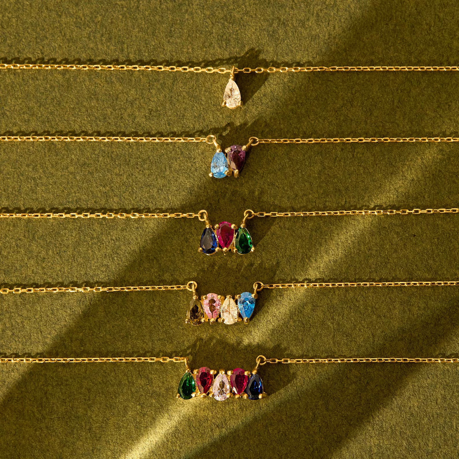 Family Birthstone Necklace