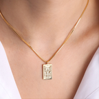 Tarot Necklace in Box Chain