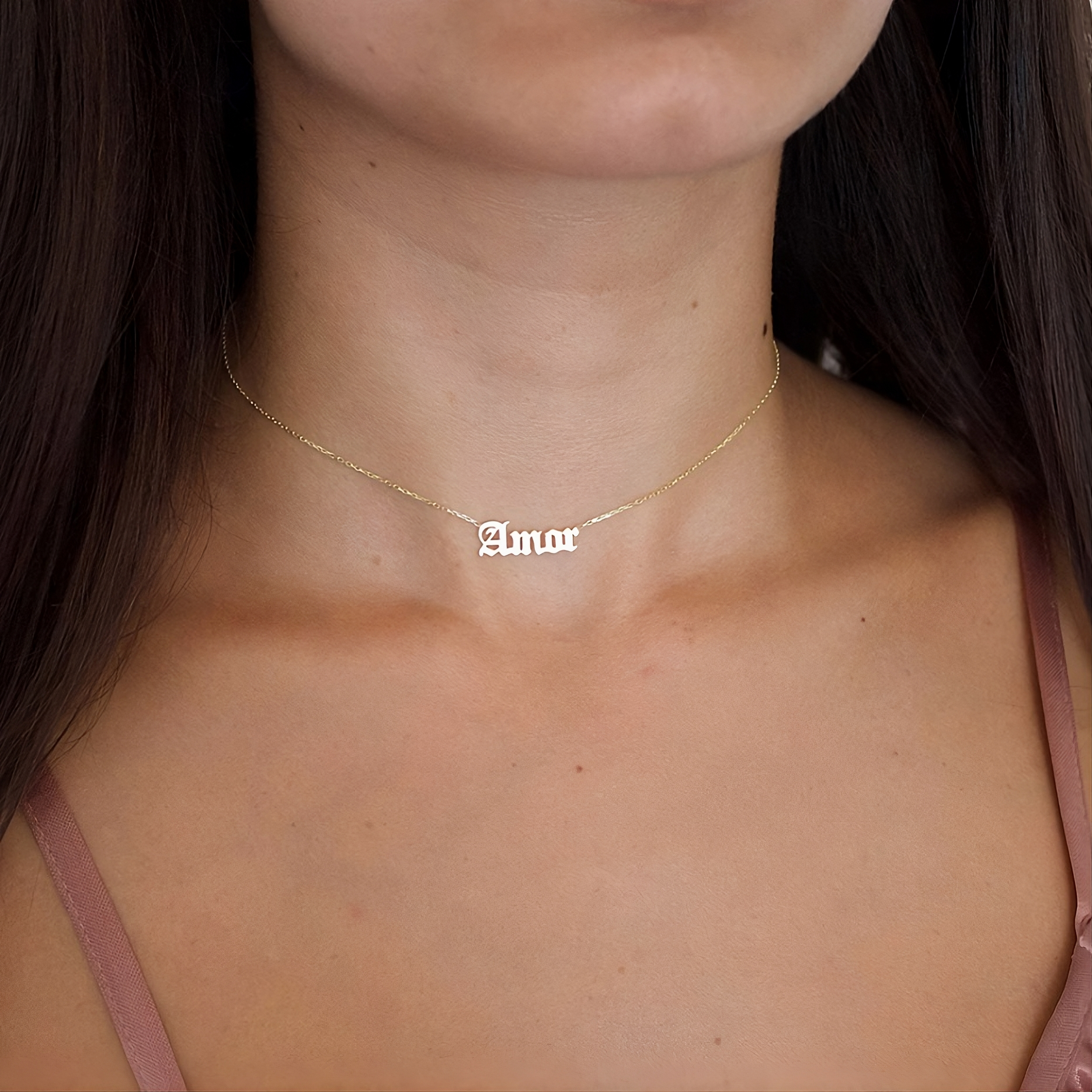 Gothic Name Necklace