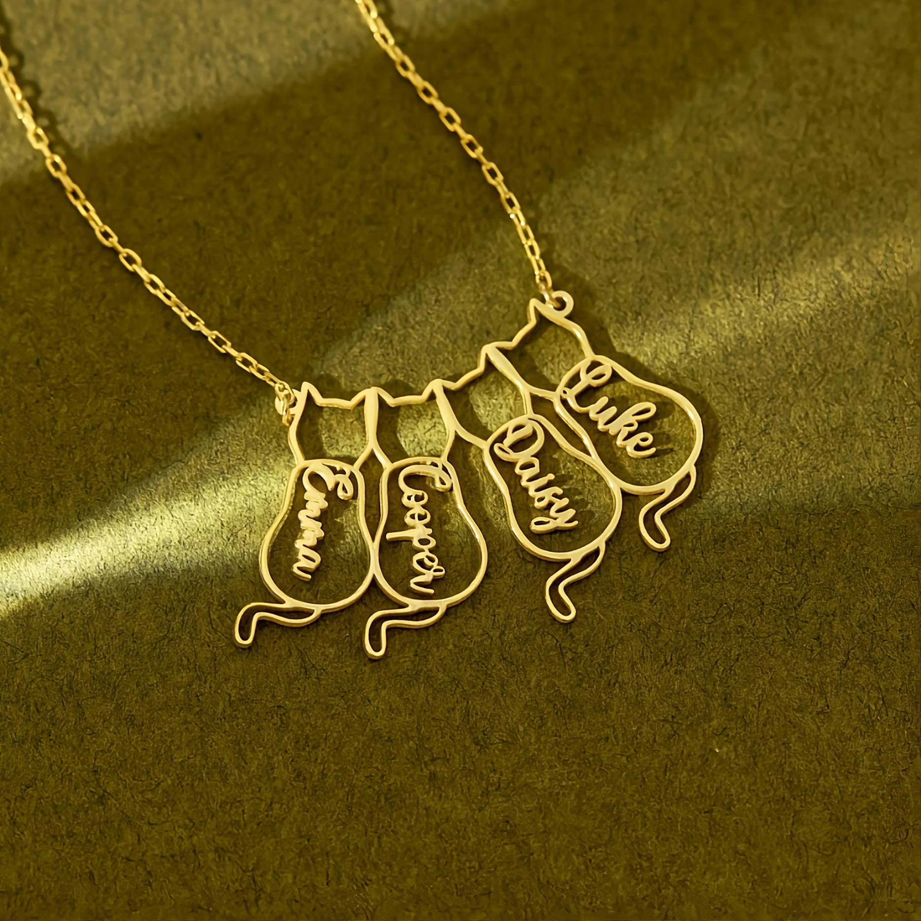 Cat Name Necklace