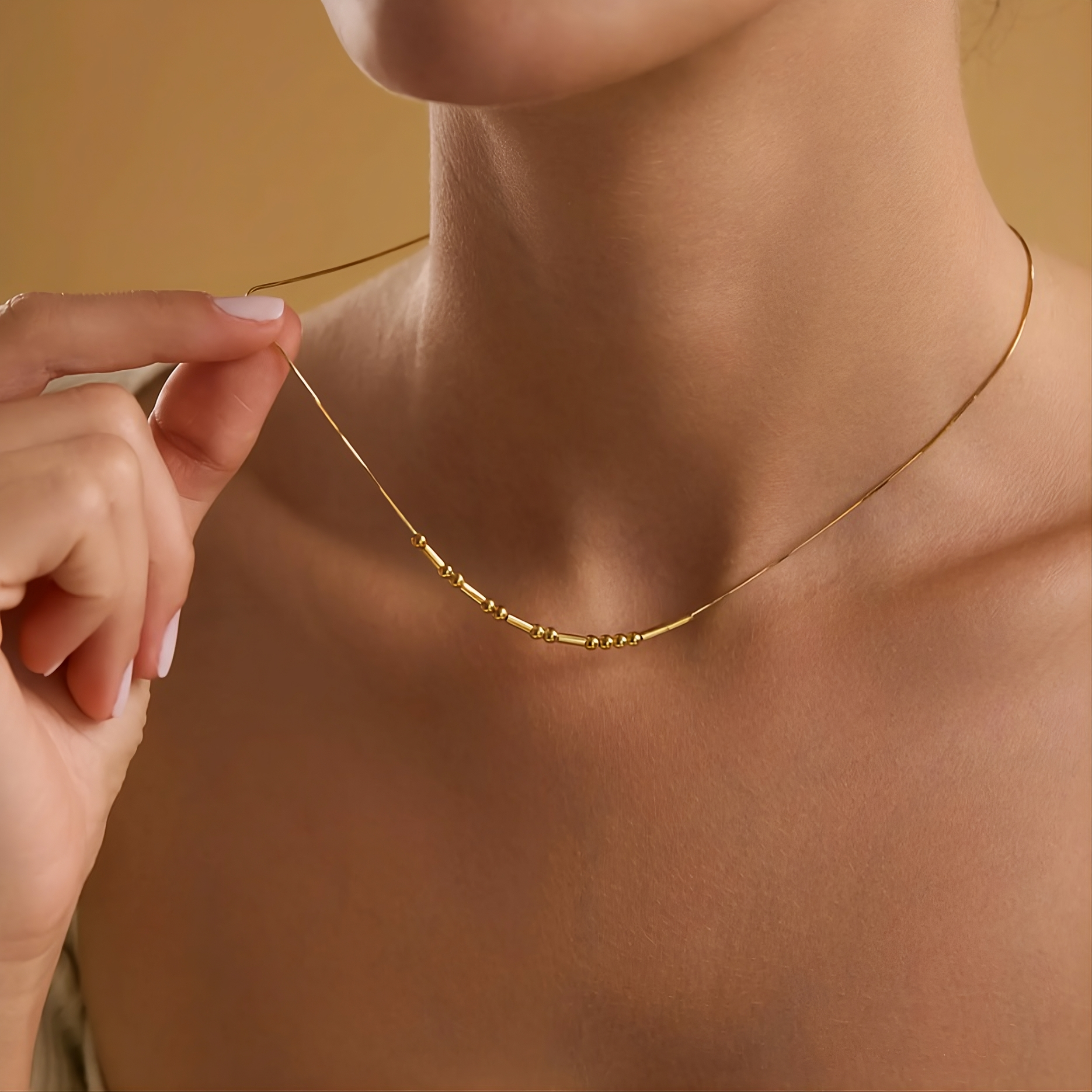 Morse Code Necklace