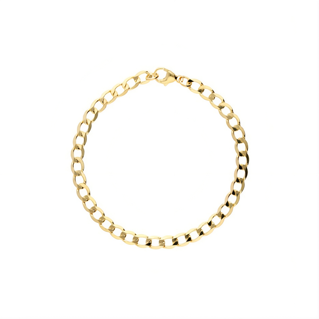 Two Curb Chain Bracelet