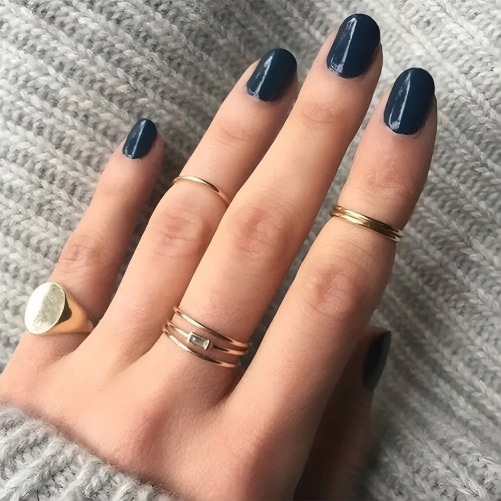 14K Solid Gold Bezel Ring