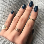 14K Solid Gold Bezel Ring