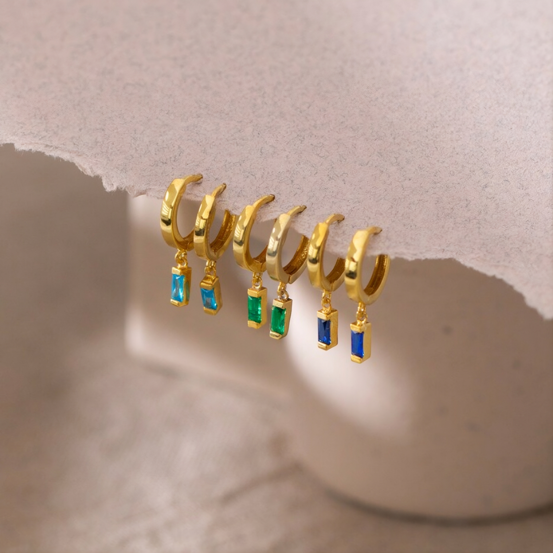 Baguette Hoops Earring