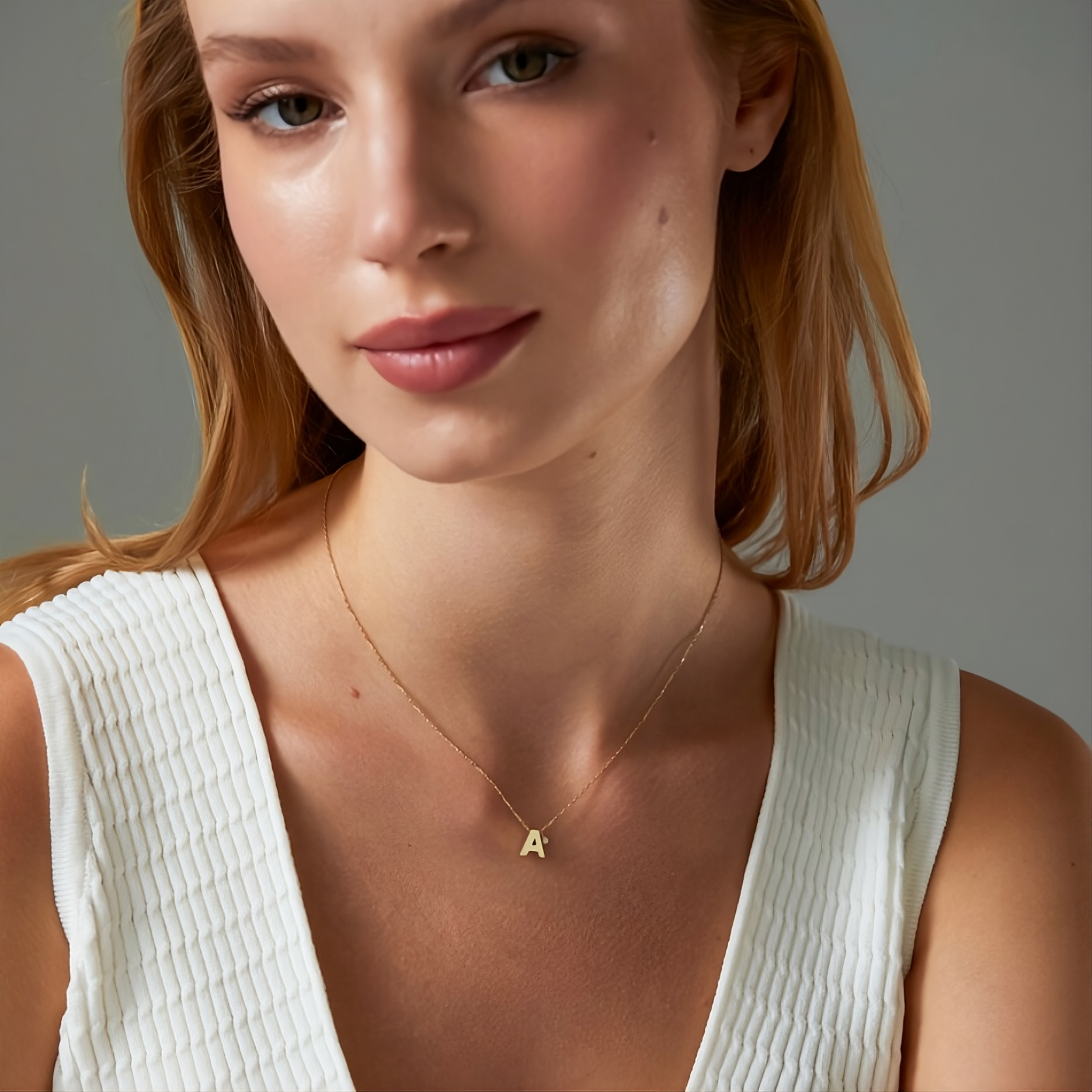 Initial Birthstone Necklace