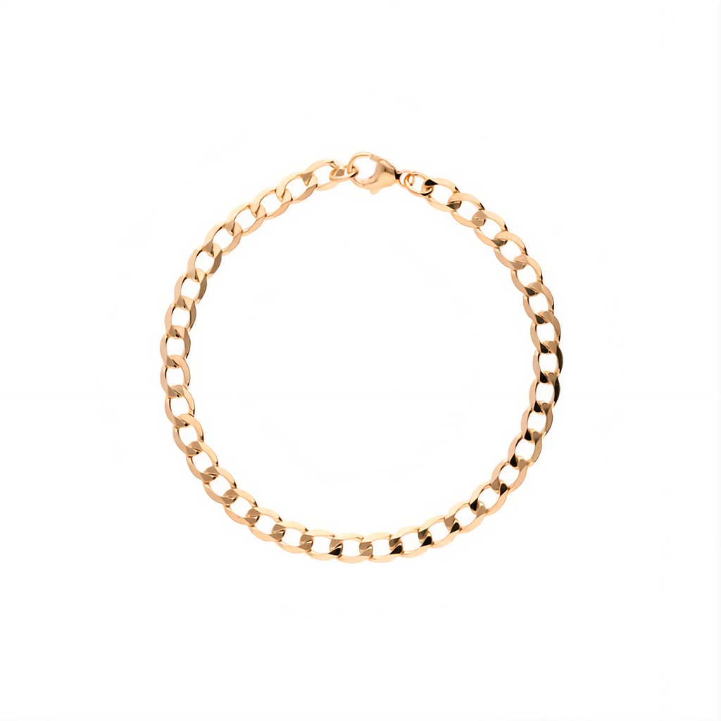 Two Curb Chain Bracelet