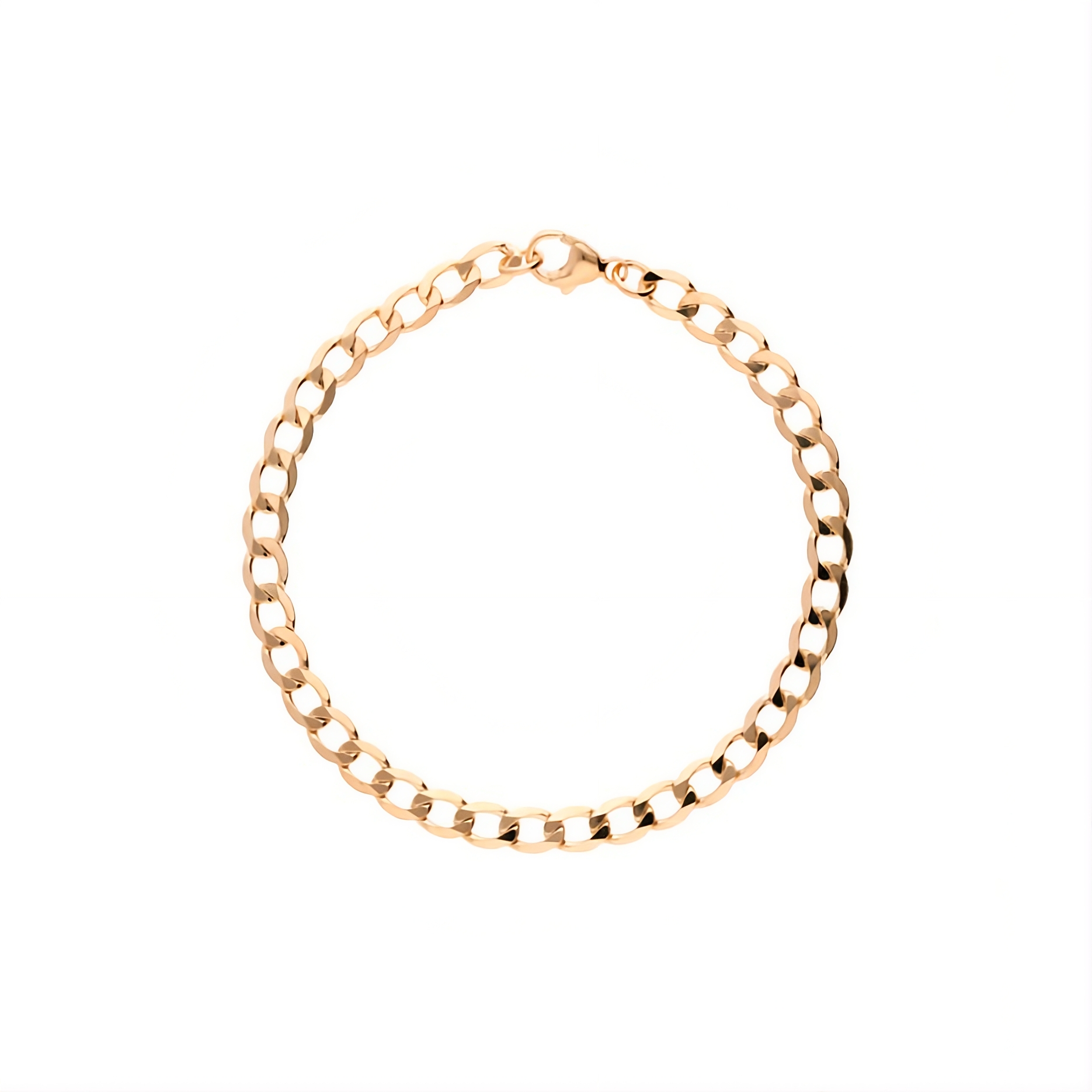 Two Curb Chain Bracelet