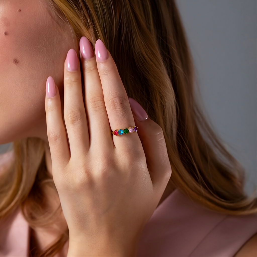 Personalized Birthstone Ring