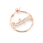 Name Hoop Earring