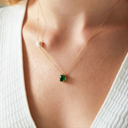 Emerald & Pearl Necklace