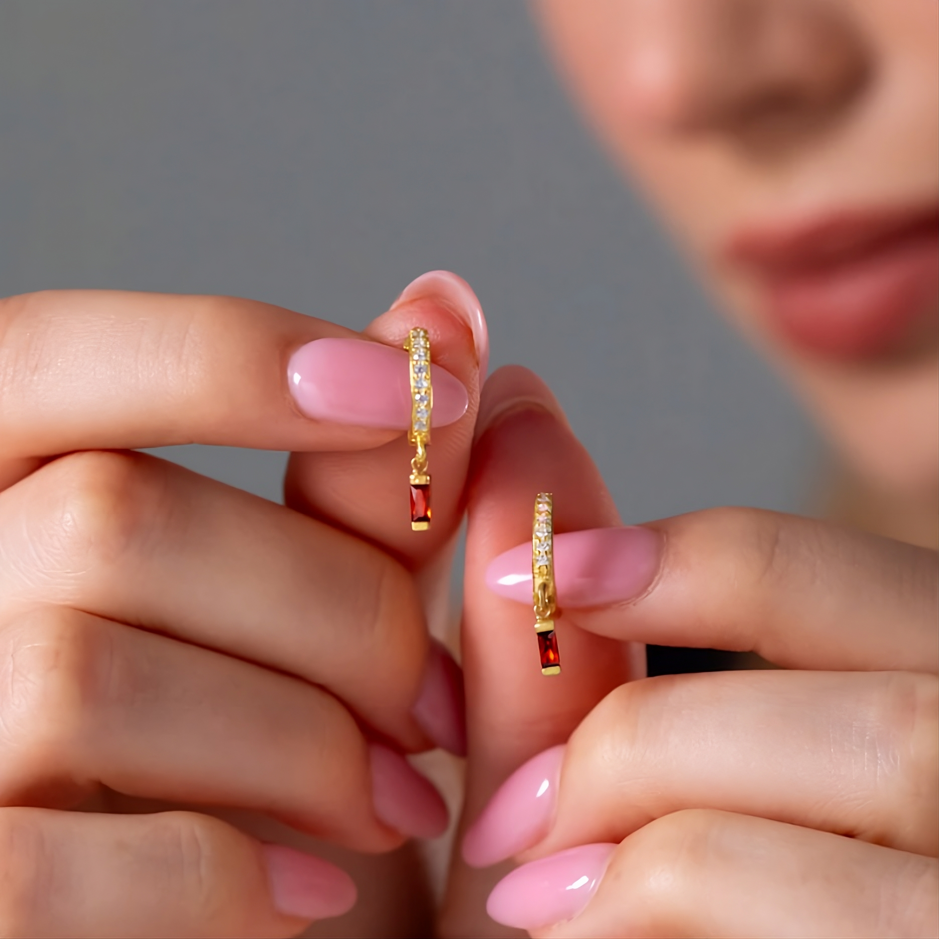 Diamond Drop Earrings