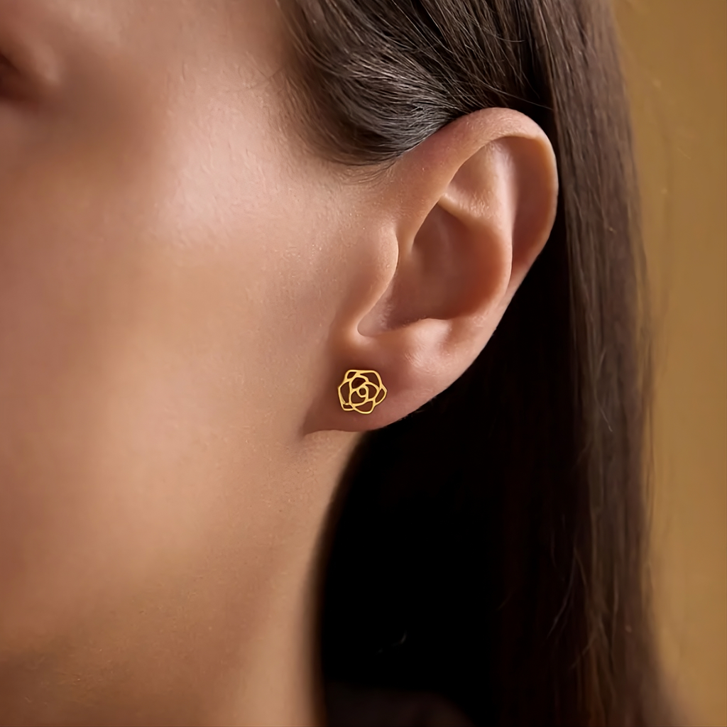Birthflower Stud Earring