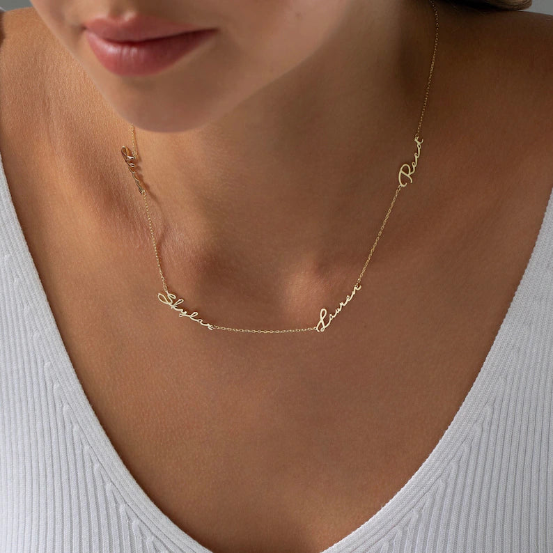 Multiple Name Necklace