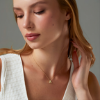 Initial Birthstone Necklace