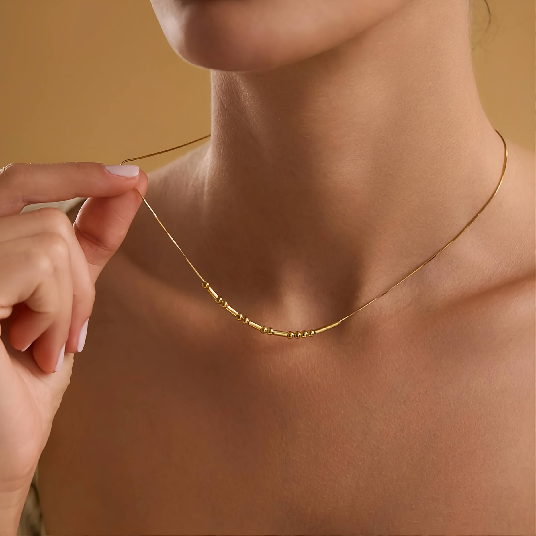 Morse Code Necklace