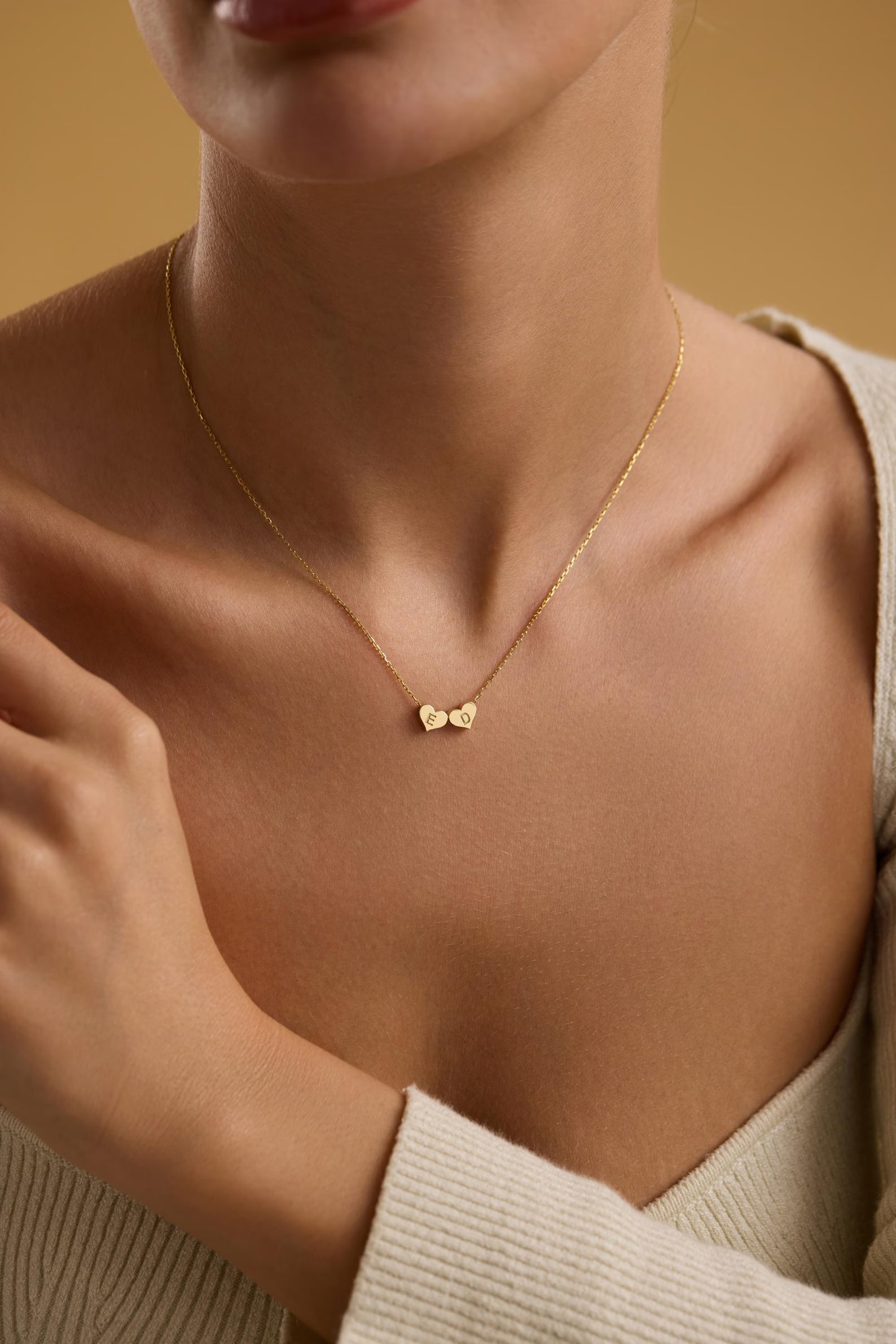 Heart Initial Necklace