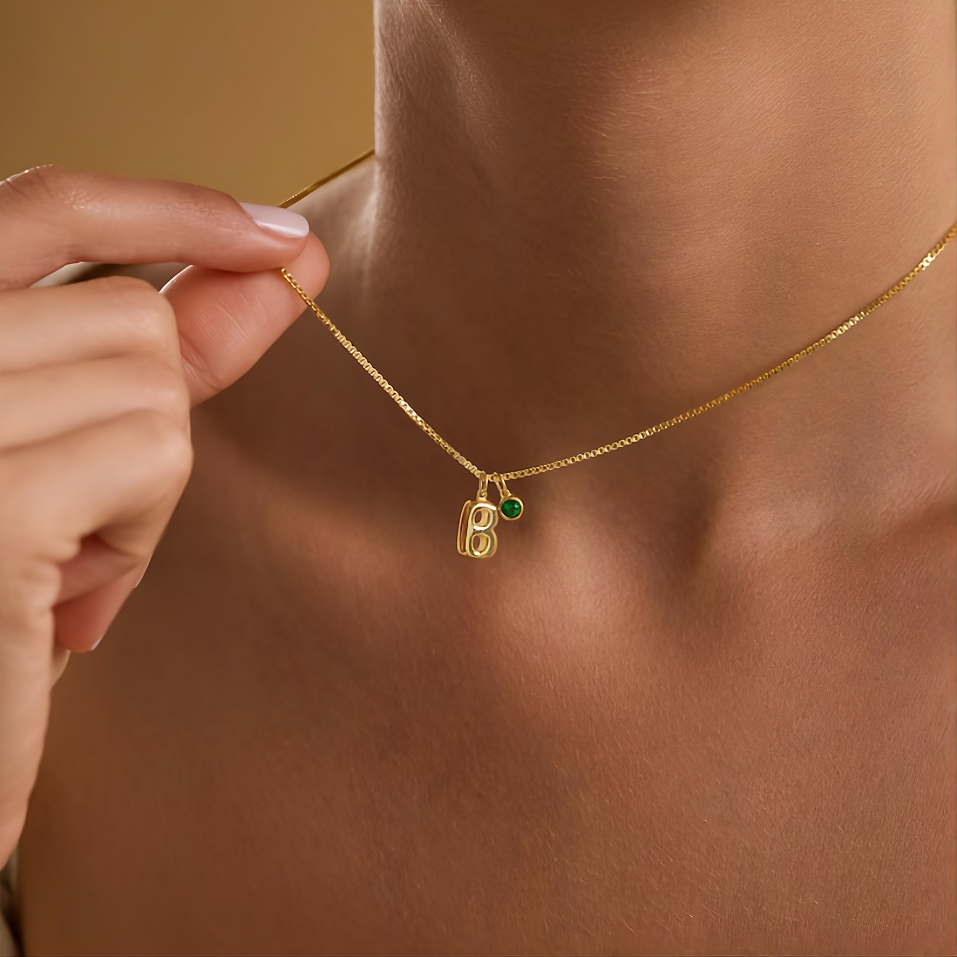 Bubble Letter Necklace