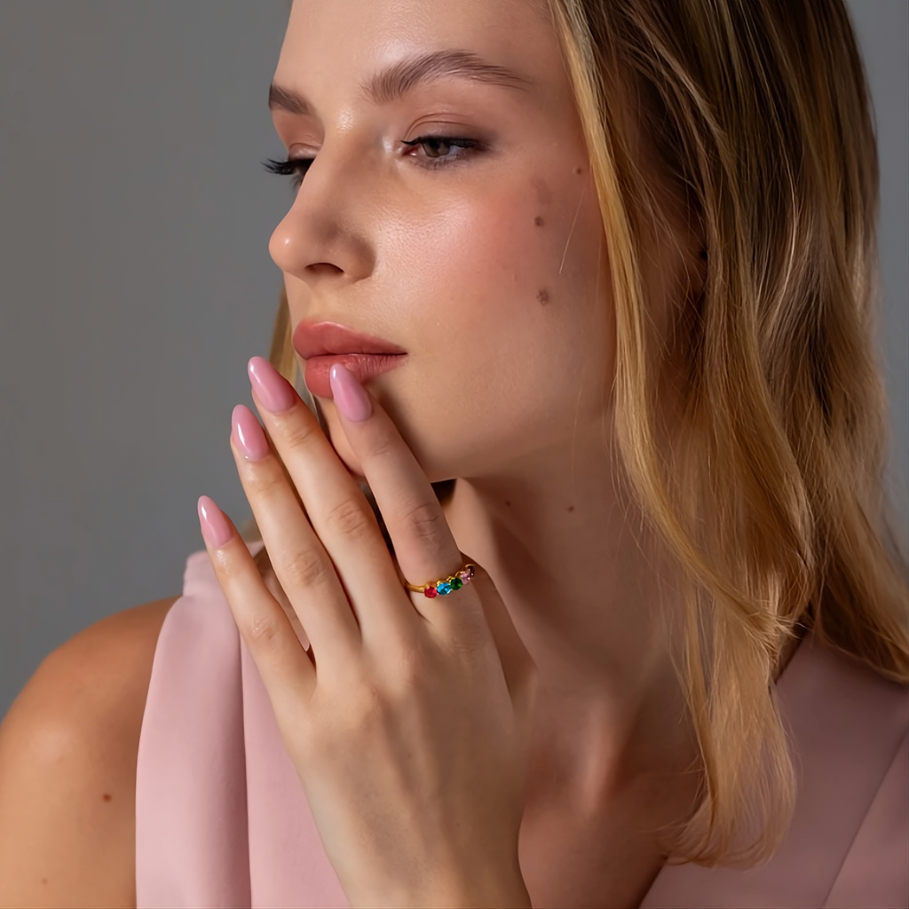 Personalized Birthstone Ring