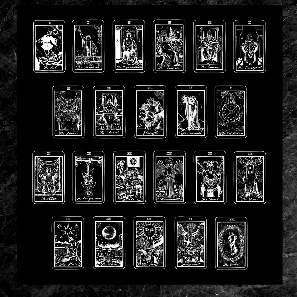 Tarot Necklace in Box Chain