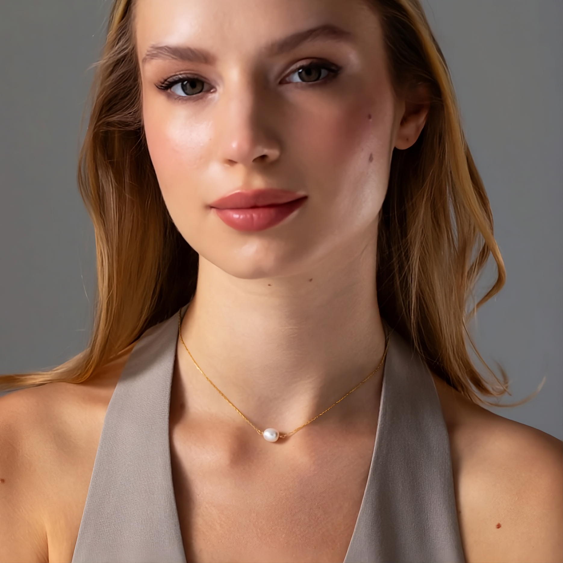 Minimalist Pearl Necklace