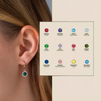 Crystal Dangling Gemstone Earring