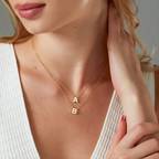 Initial Birthstone Necklace