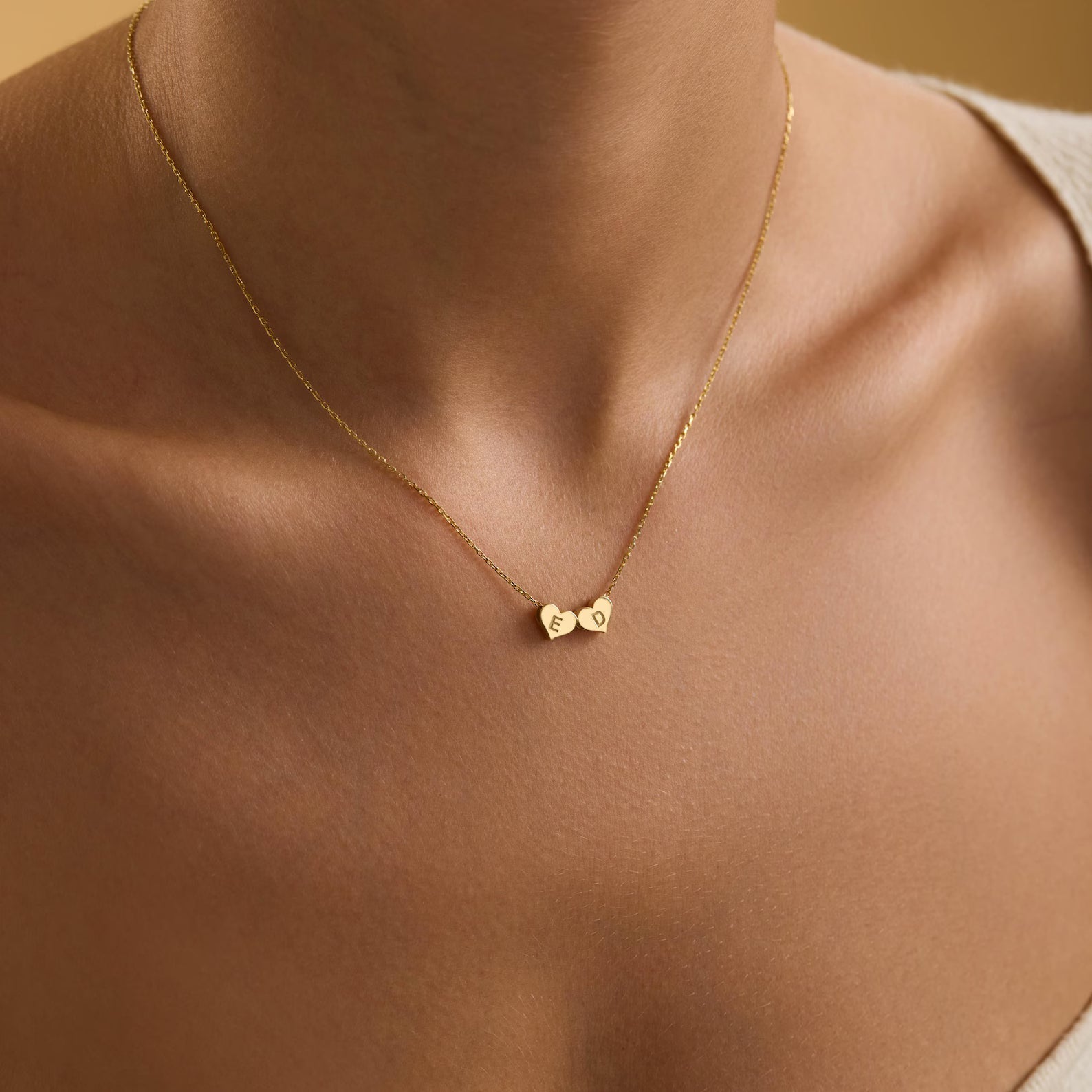 Heart Initial Necklace
