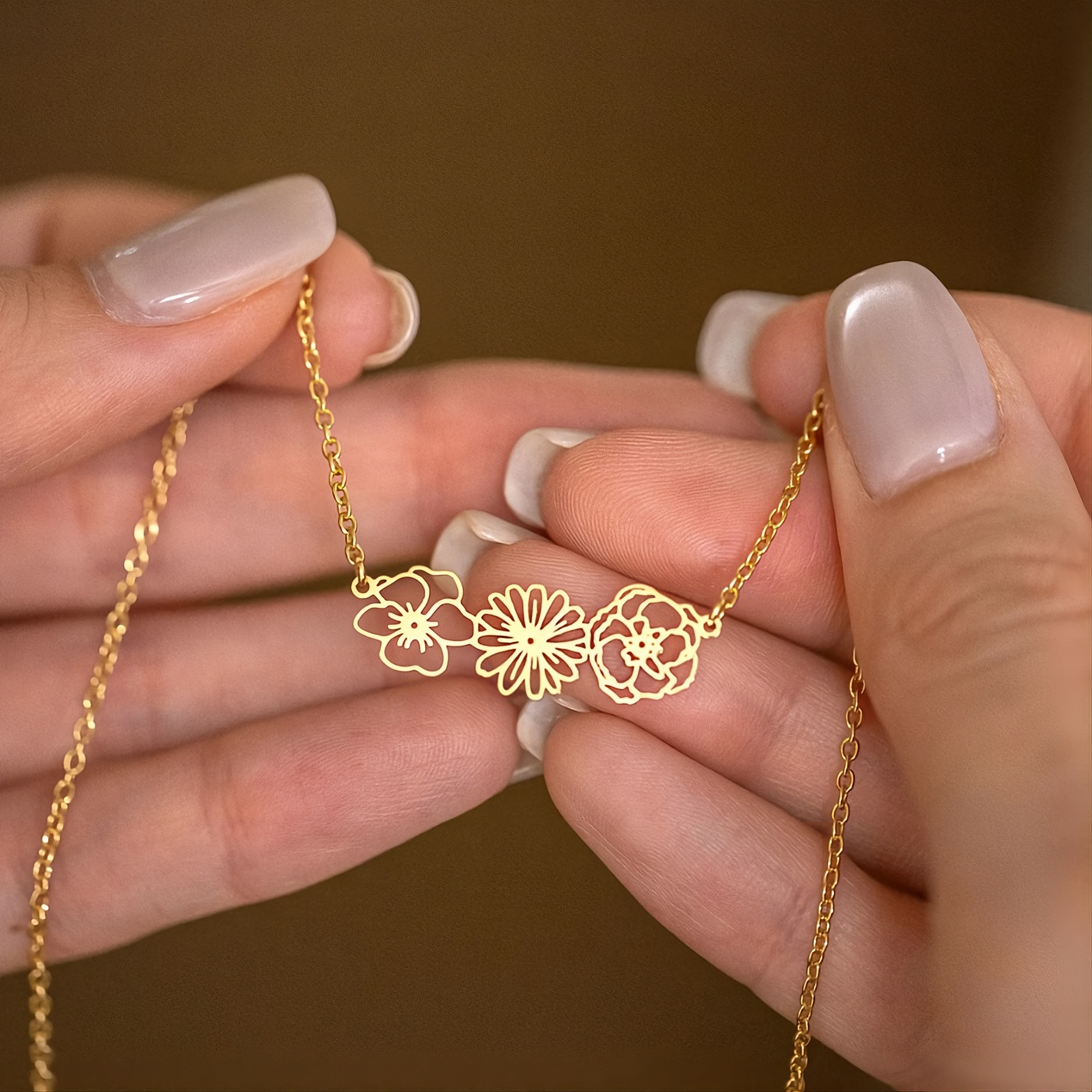 Birth Flower Necklace