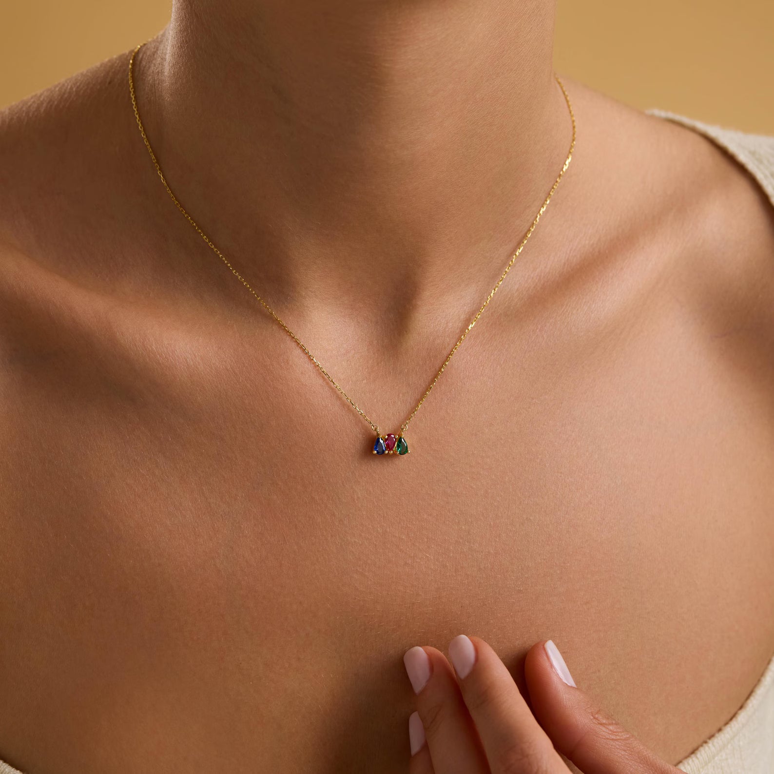 Family Birthstone Necklace