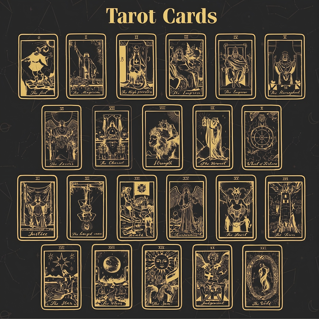 Tarot Necklace in Box Chain