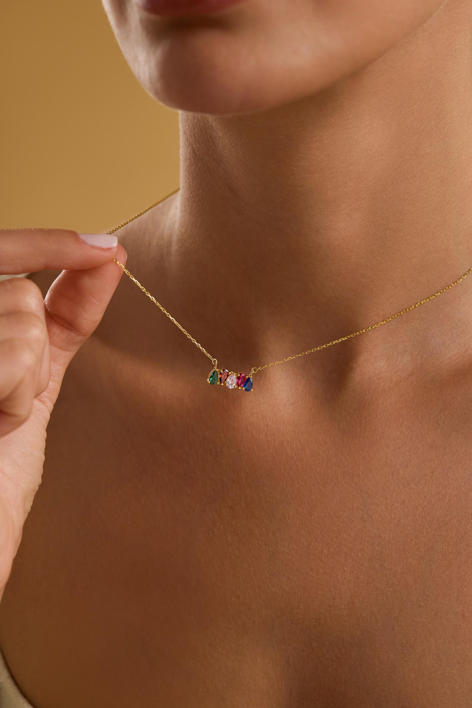 Family Birthstone Necklace